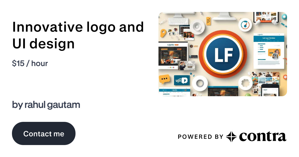Innovative logo and UI design by rahul gautam