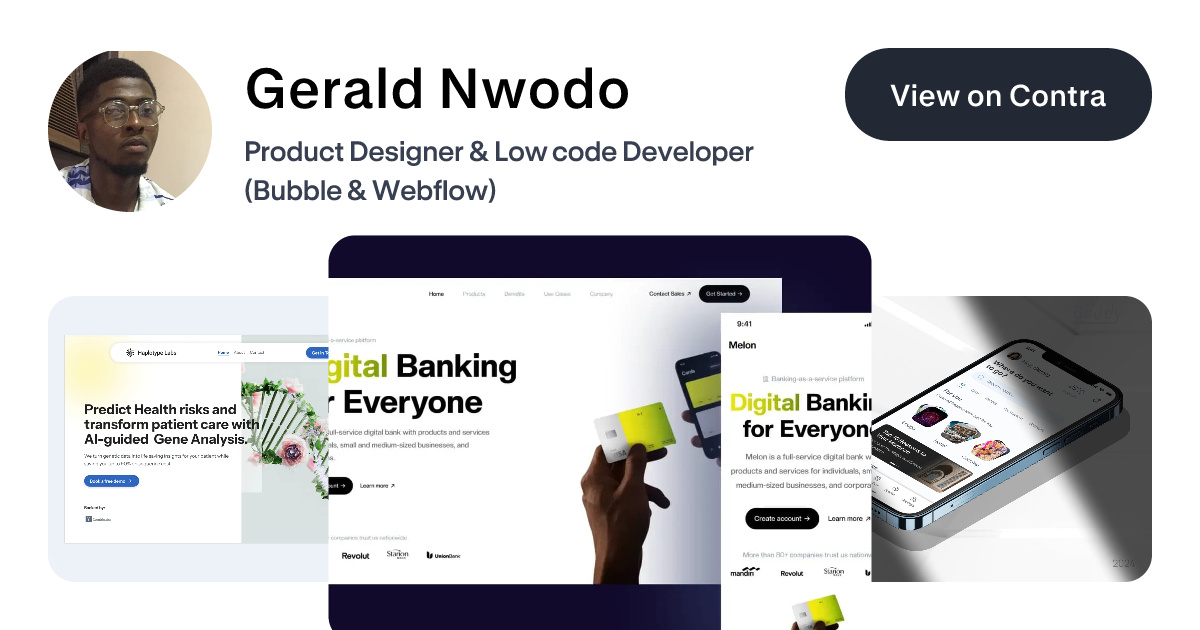 Gerald Nwodo - UX Designer | Contra