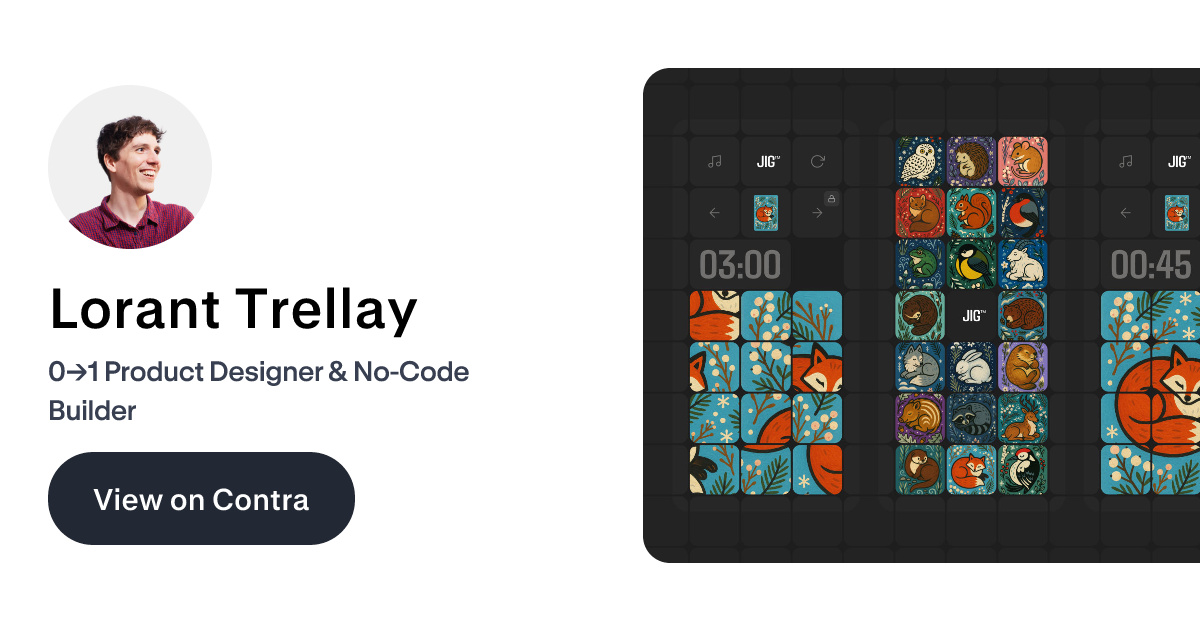 Lorant Trellay - Product Designer | Contra