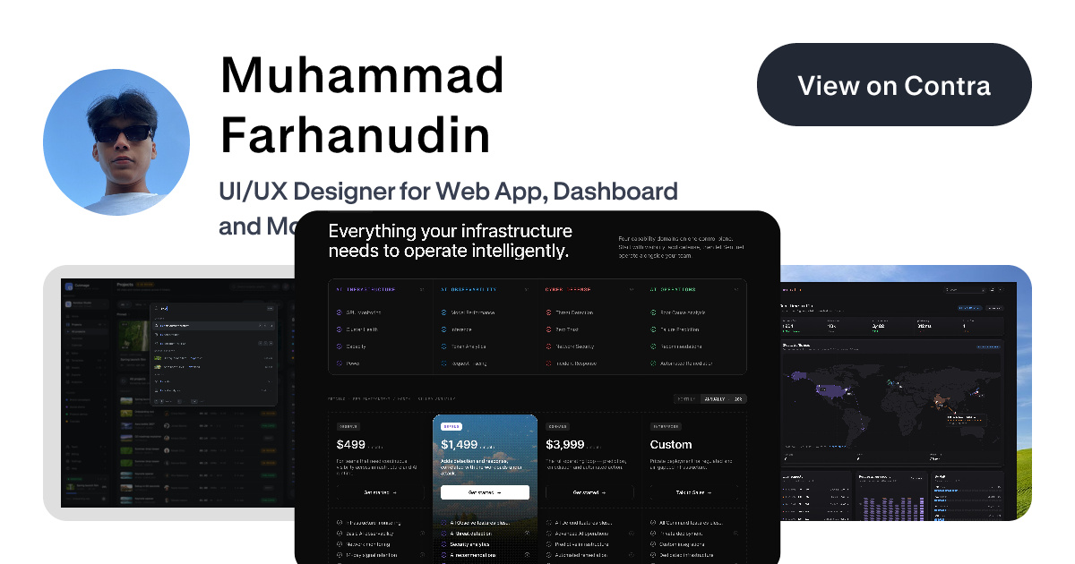Muhammad Farhanudin - Product Designer | Contra