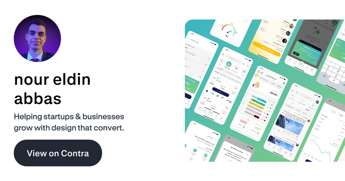 nour eldin abbas - Product Designer | Contra