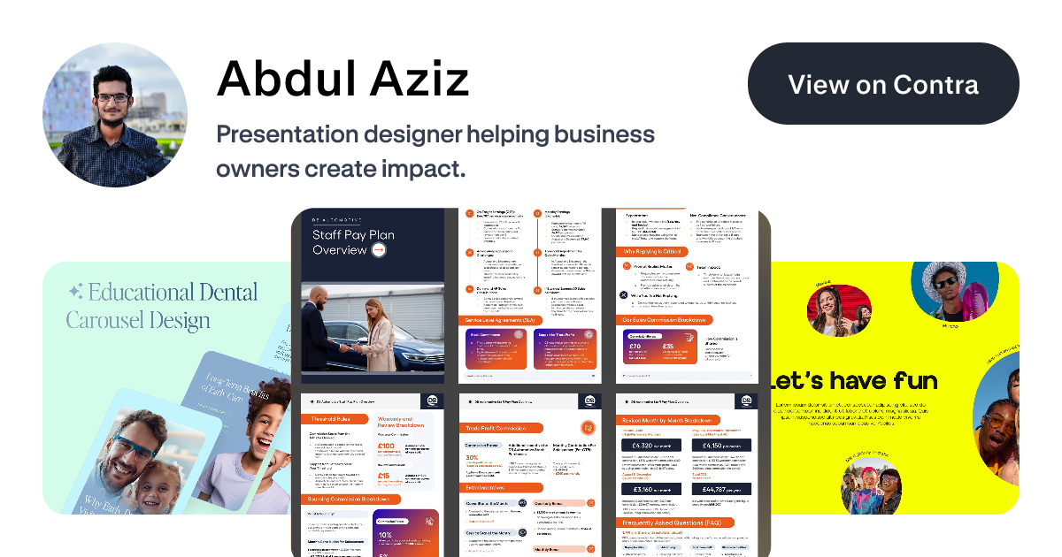 Abdul Aziz - Presentation Designer | Contra