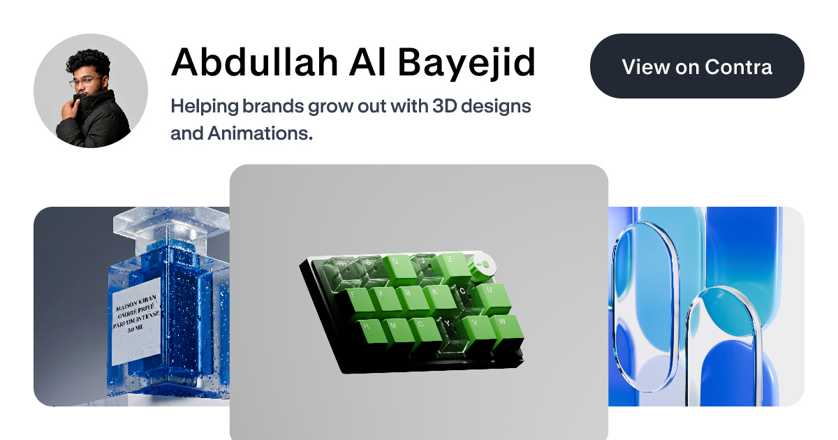 Abdullah Al Bayejid - 3D Renderer | Contra