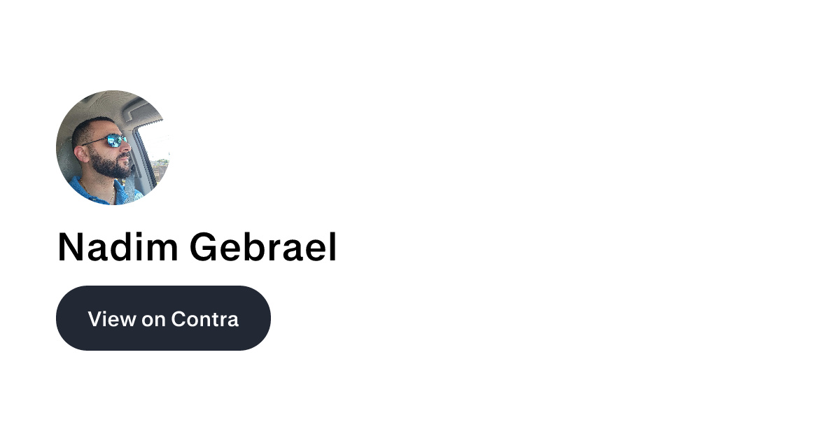 Nadim Gebrael - Co-Founder | Contra