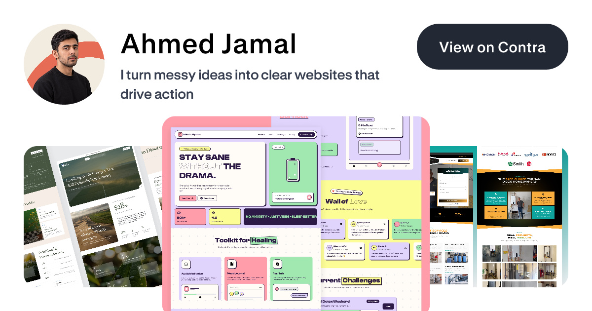 Ahmed Jamal - Framer Designer | Contra