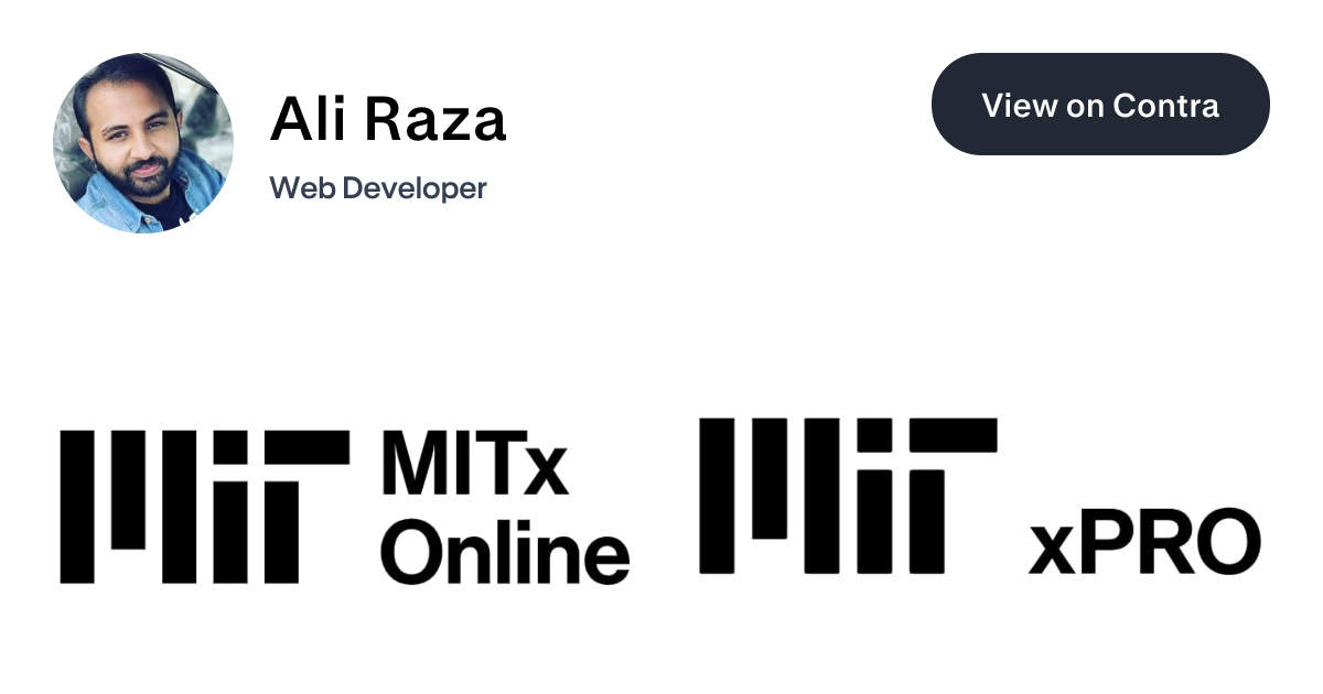 Ali Raza's Work | Contra