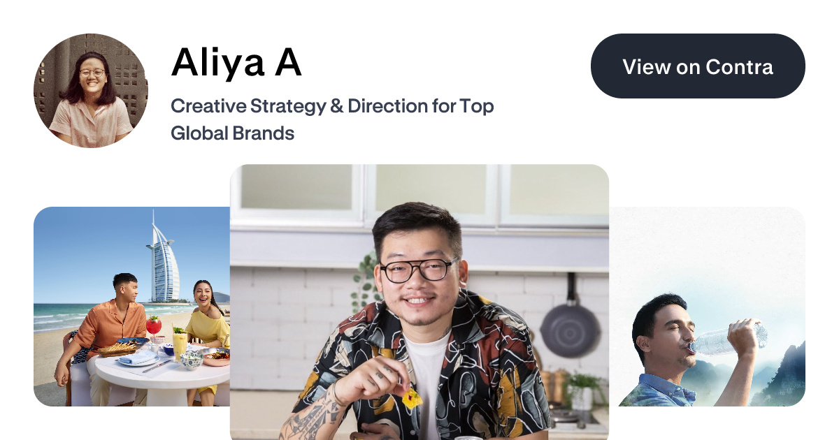 Aliya A - Brand Strategist | Contra