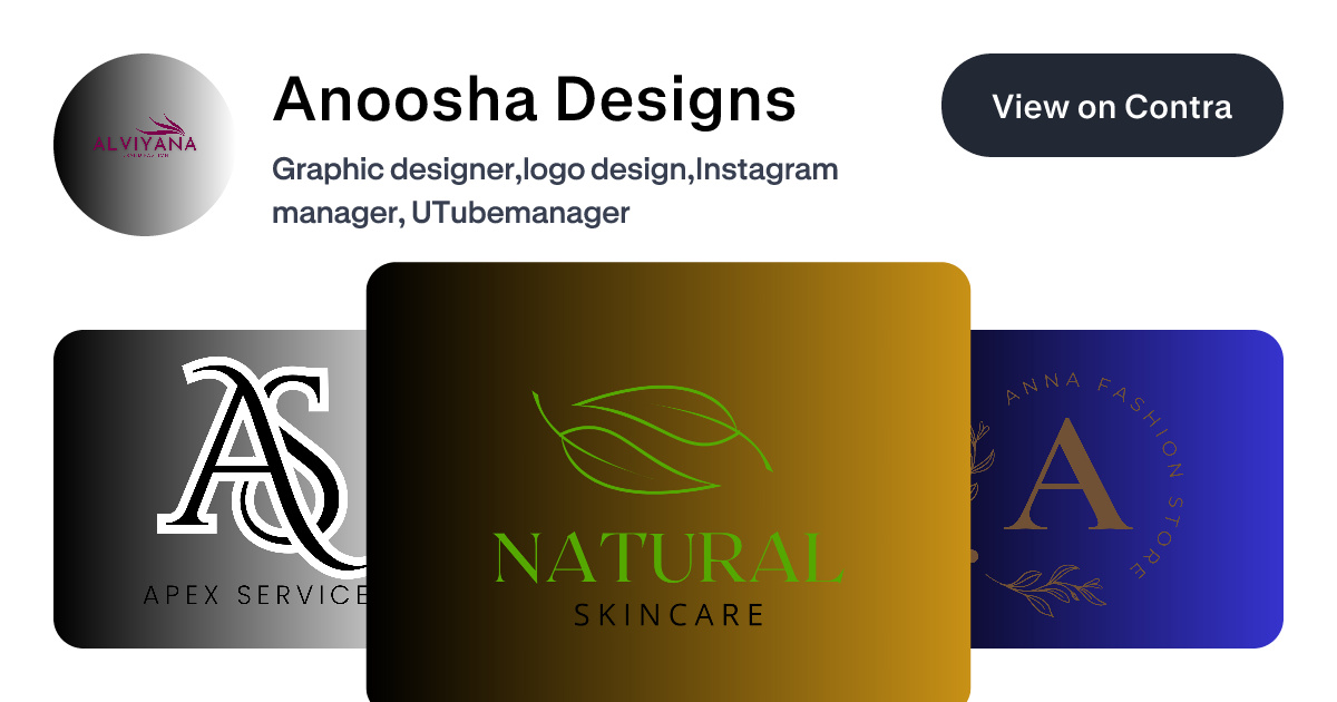 Anoosha Designs - Canva Designer | Contra