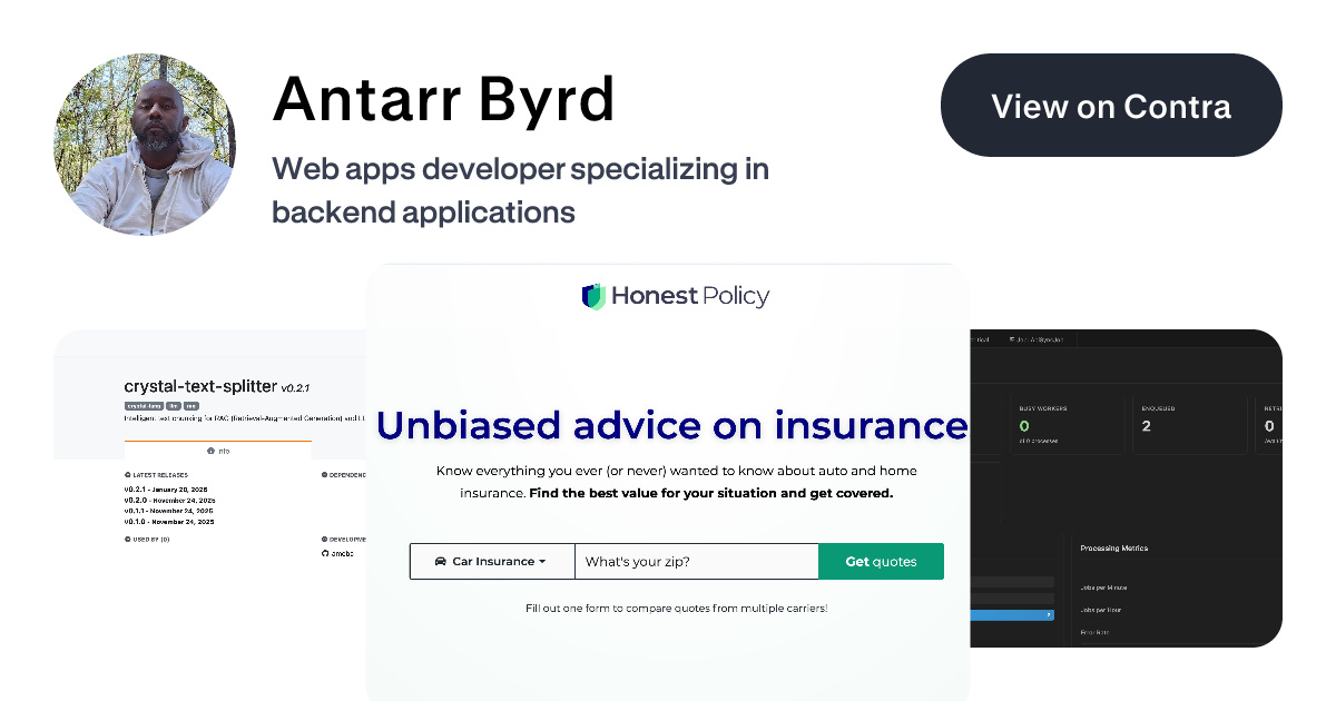 Antarr Byrd's Work | Contra