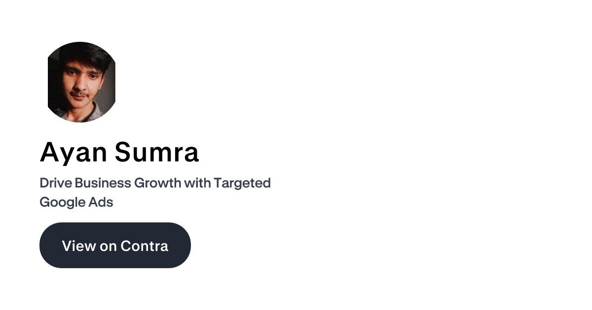Ayan Sumra on Contra