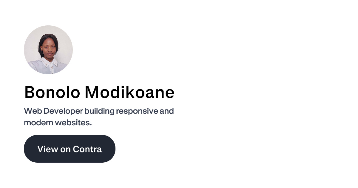 Bonolo Modikoane on Contra