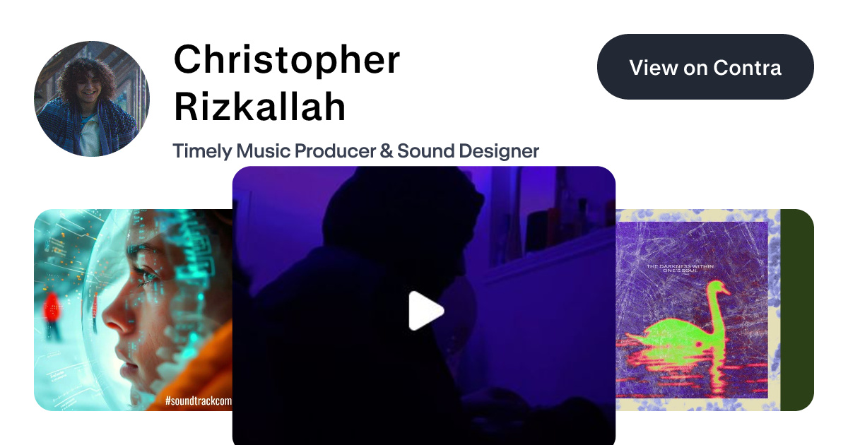 Christopher Rizkallah - Music Producer | Contra