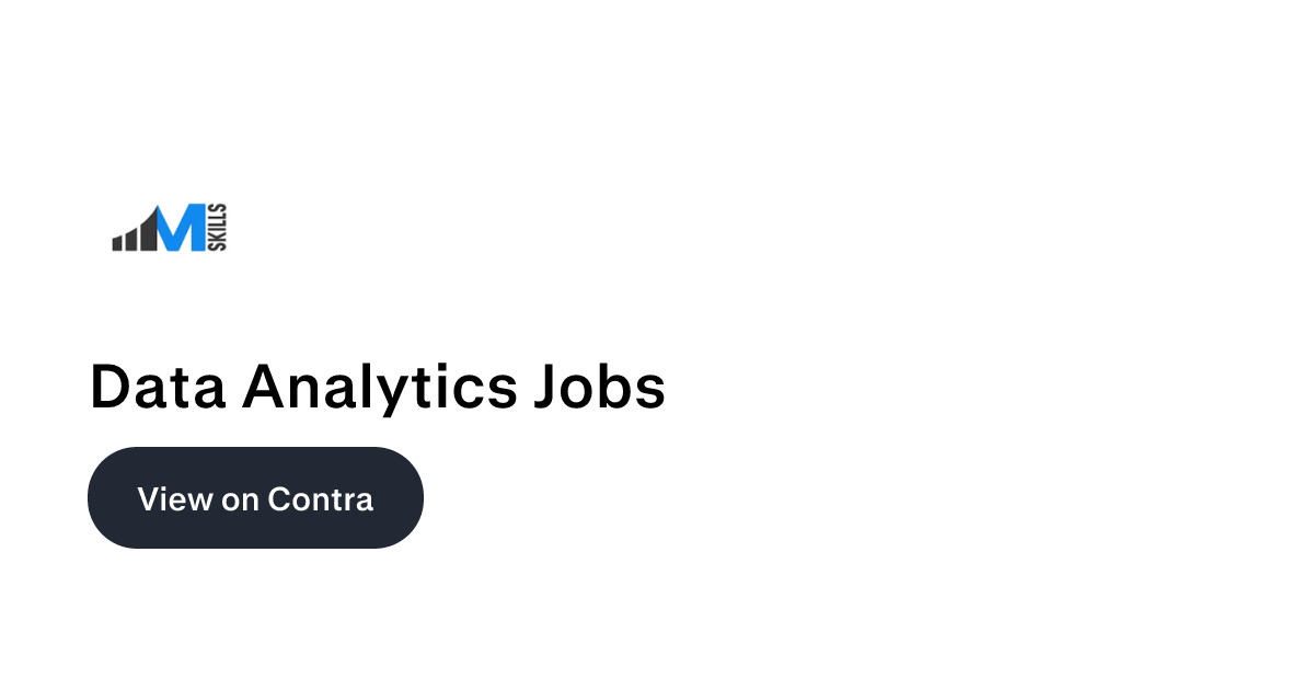 Data Analytics Jobs - Data Analytics Jobs | Contra
