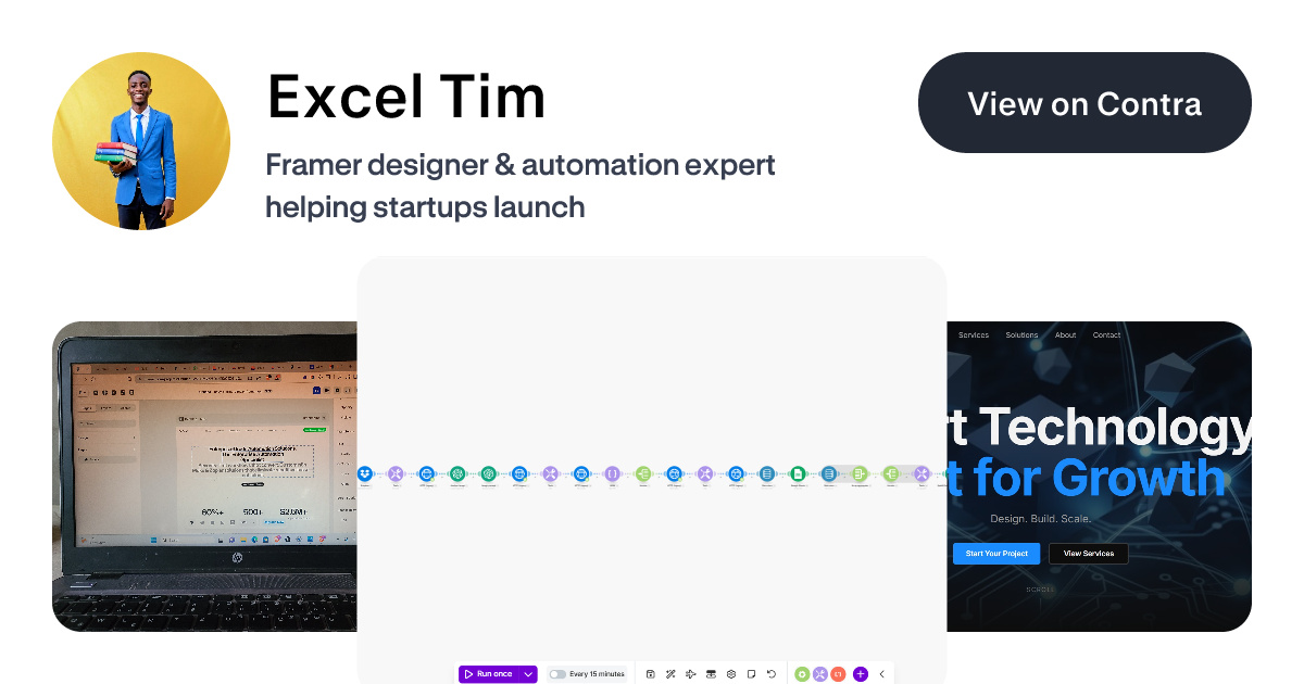 Excel Tim - Framer Designer | Contra