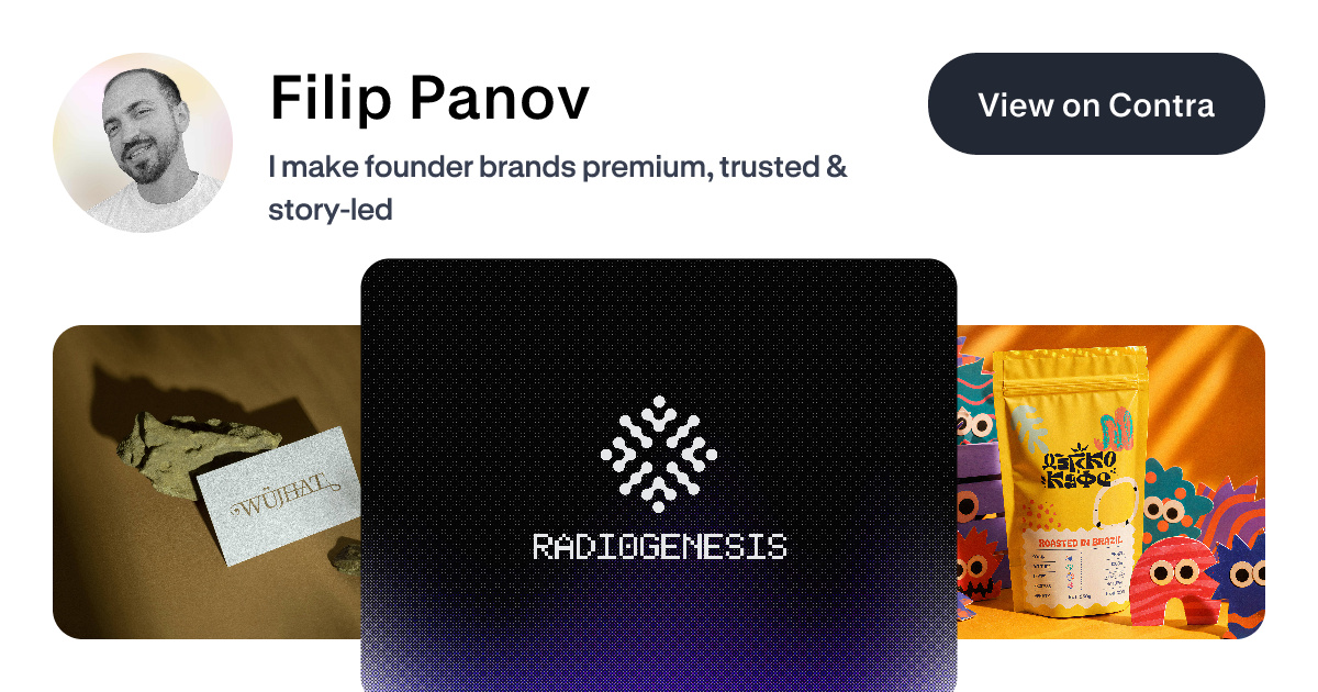 Filip Panov - Brand Designer | Contra