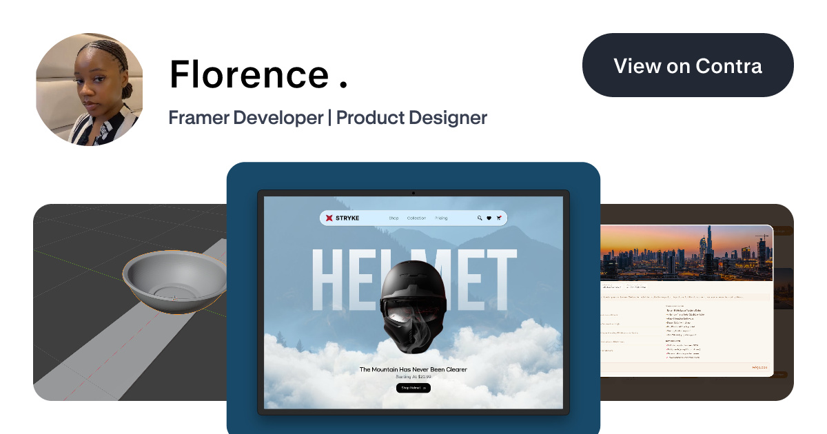 Florence . - Framer Designer | Contra