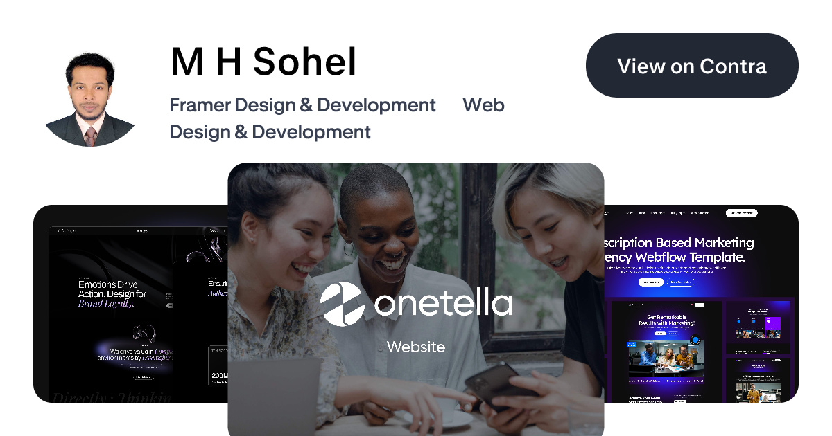 M H Sohel - Web Designer | Contra