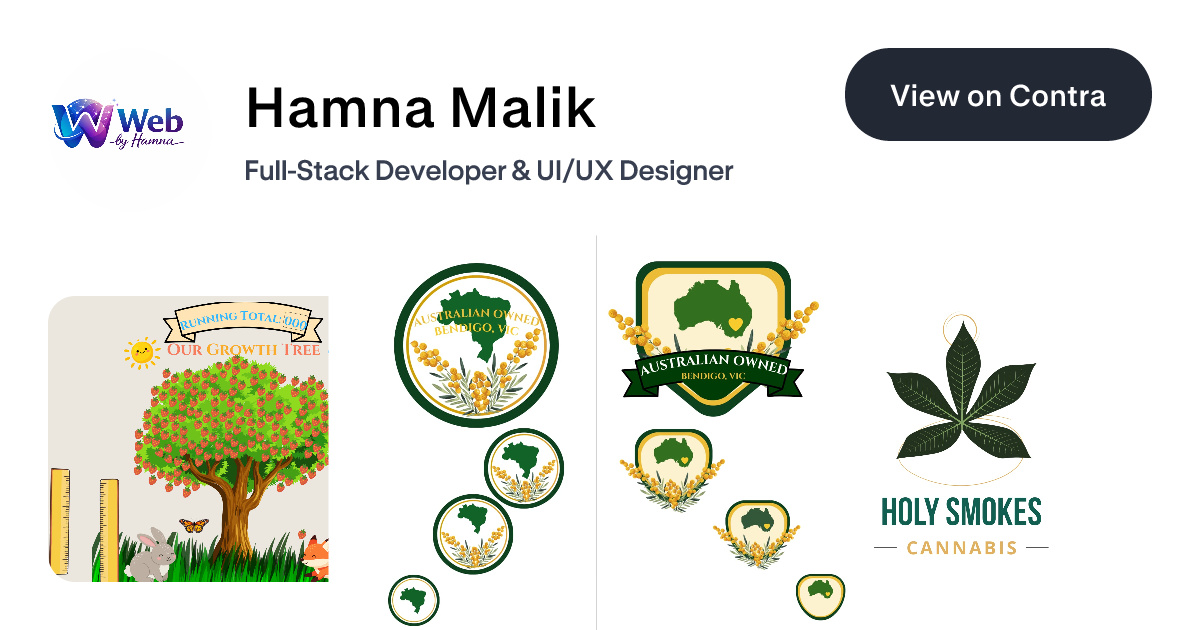 Hamna Malik - Brand Designer | Contra