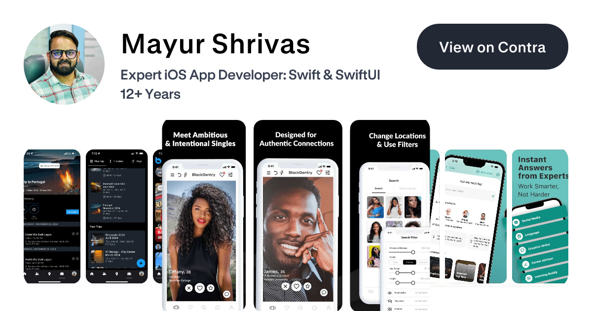 Mayur Shrivas's Work | Contra