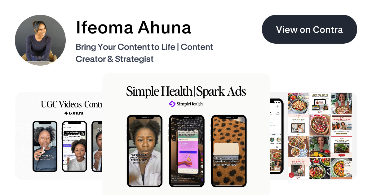 Ifeoma Ahuna's Posts | Contra