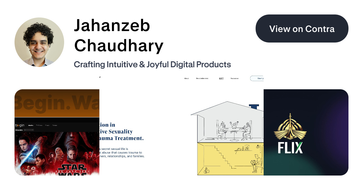 Jahanzeb Chaudhary - UX Designer | Contra