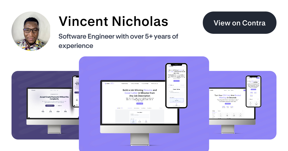 Vincent Nicholas's Work | Contra