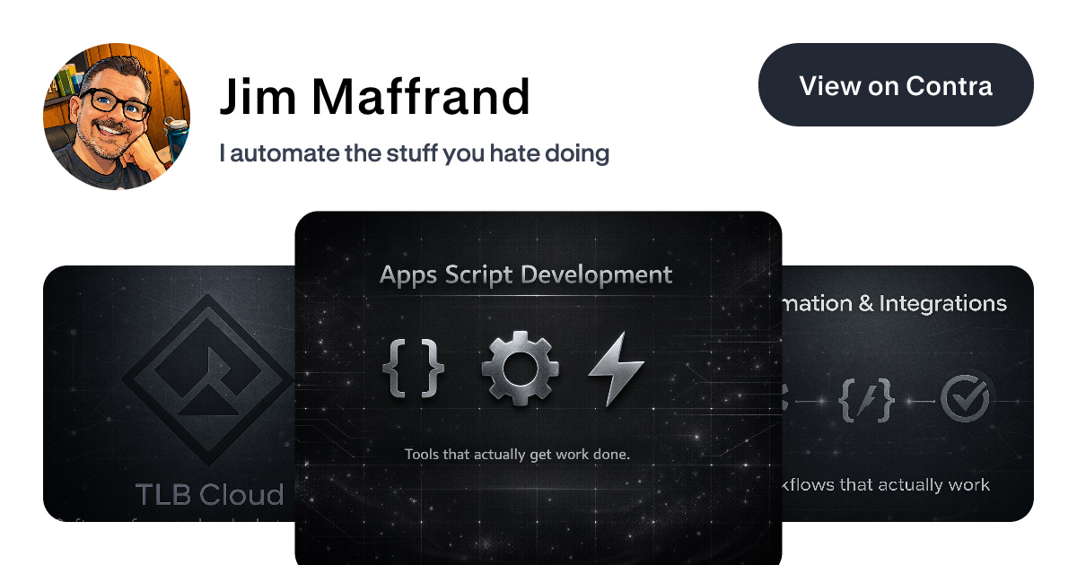 Jim Maffrand - Business Workflow Automation | Contra