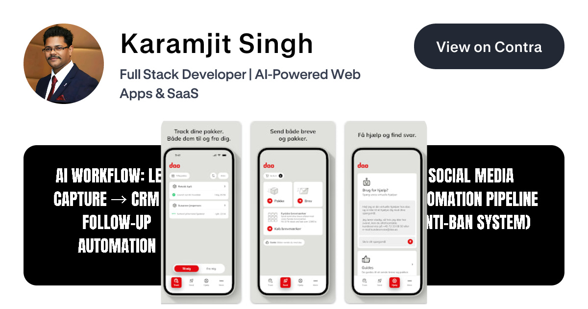 Karamjit Singh - AI Automation | Contra