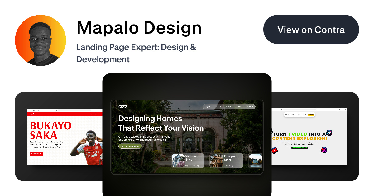 Mapalo Design - Web Designer | Contra