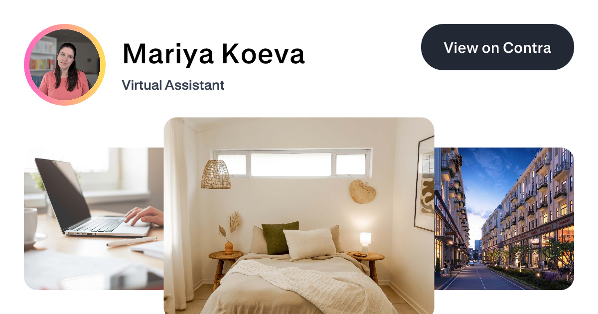 Mariya Koeva on Contra | Virtual Assistant