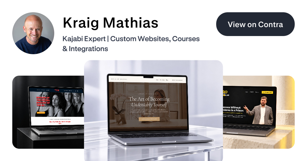 Kraig Mathias - Expert Kajabi Developer & Web Designer for Course ...