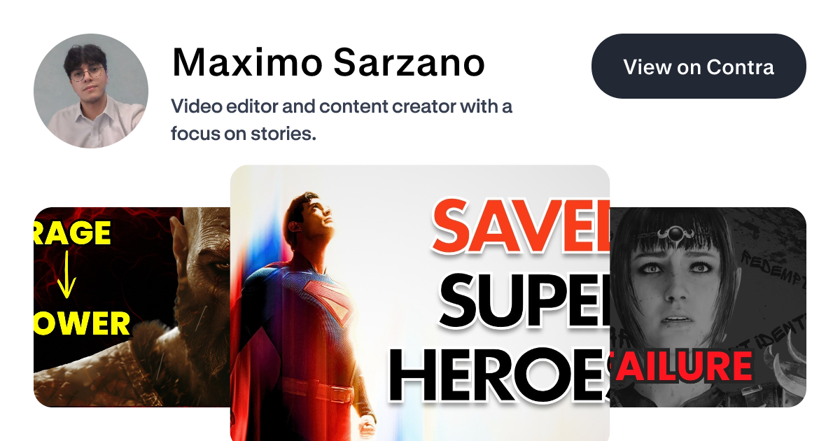 Maximo Sarzano's Work | Contra