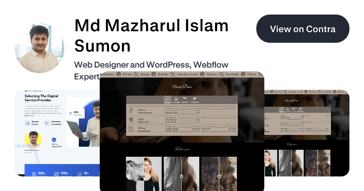 Md Mazharul Islam Sumon's Work | Contra
