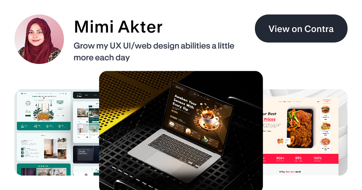 Mimi Akter - Web Banner Design | Contra