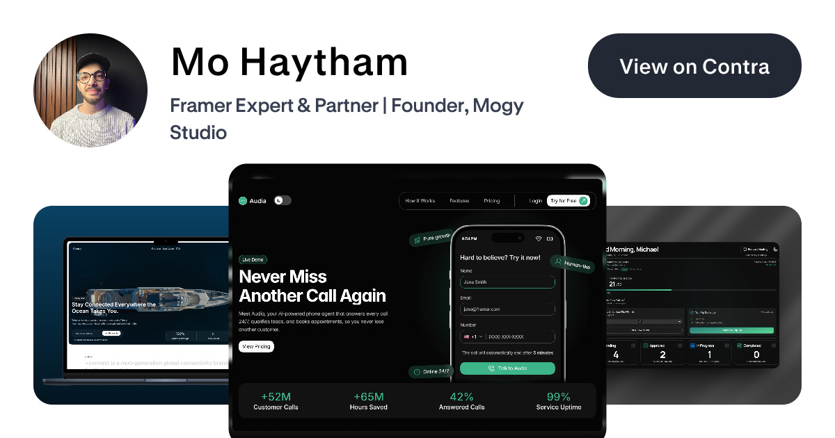Mo Haytham - UI Designer | Contra