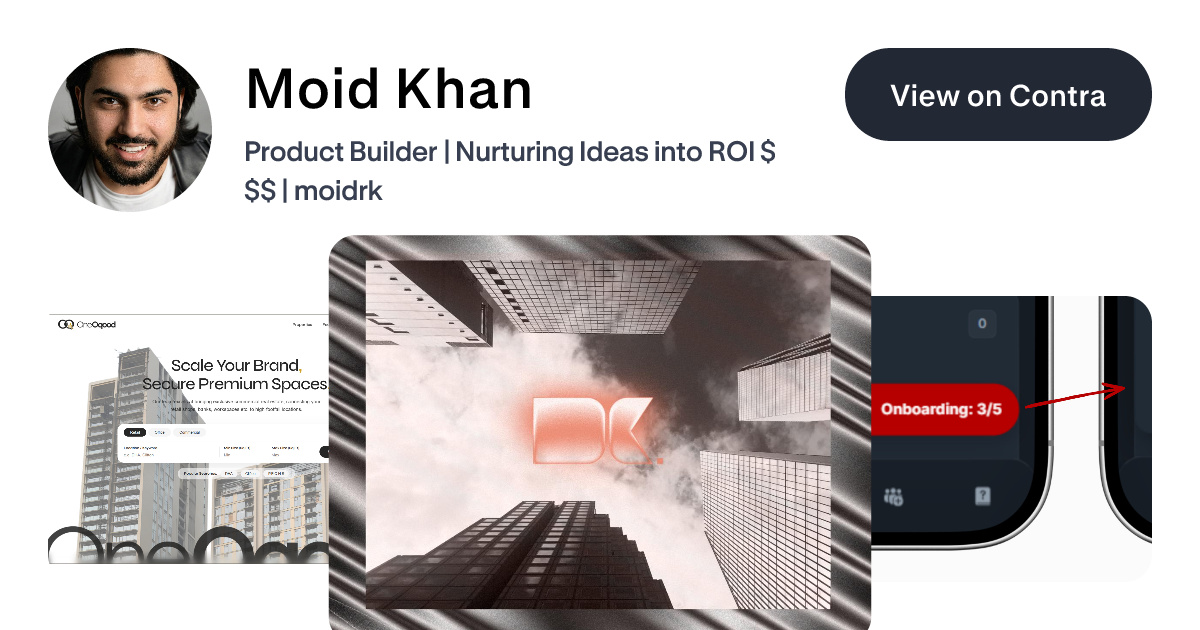 Moid Khan - Frontend Engineer | Contra