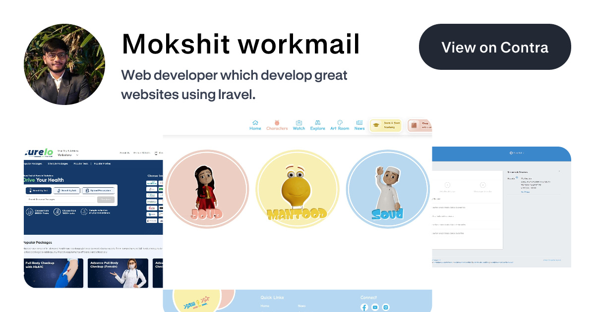 Mokshit workmail on Contra