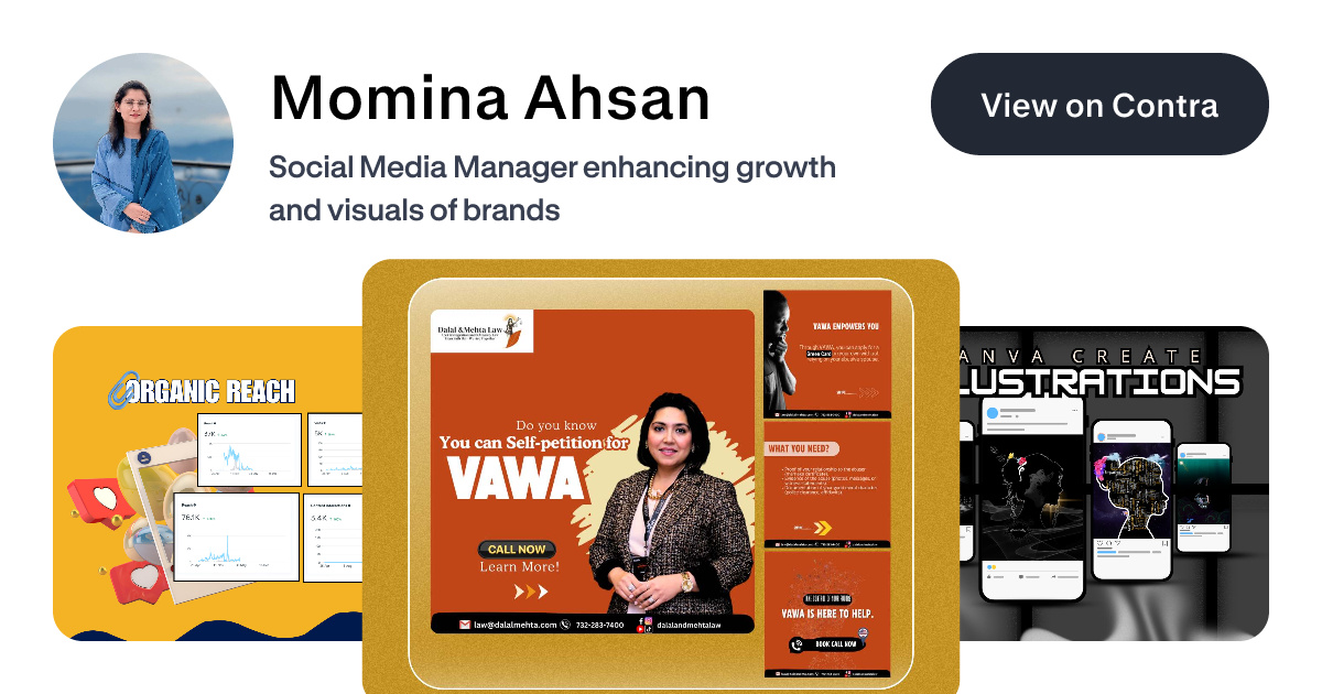 Momina Ahsan's Work | Contra