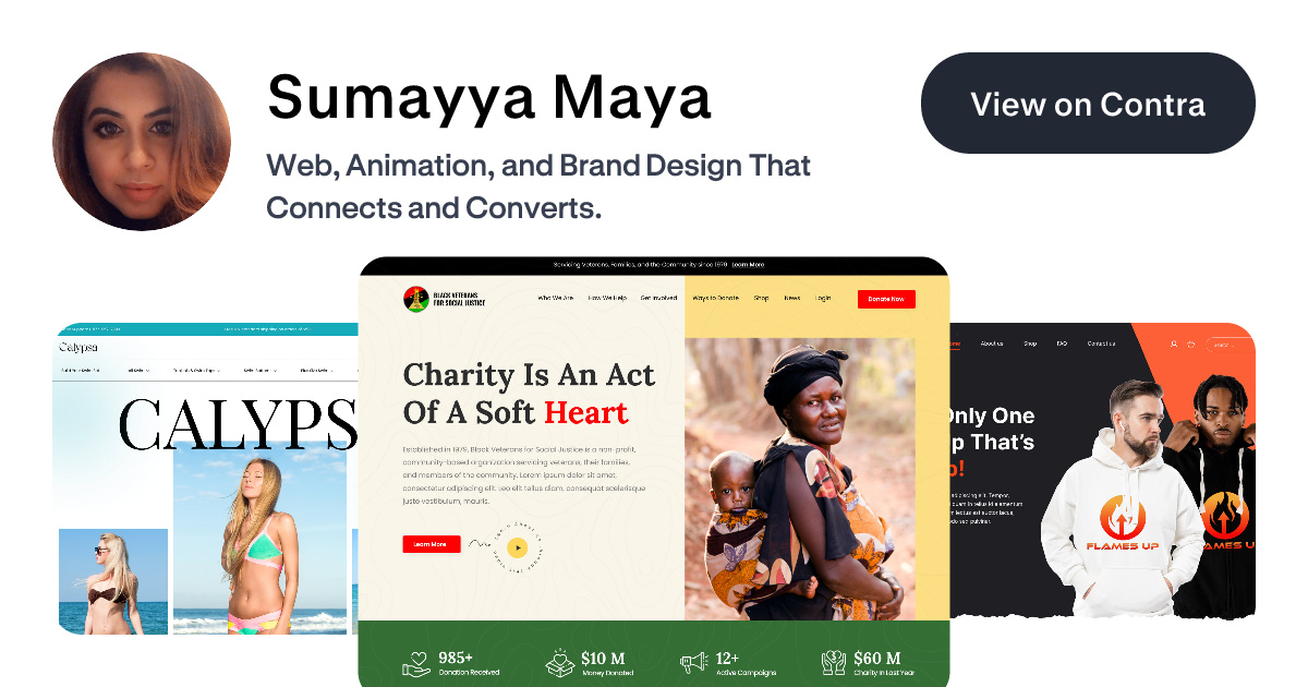Sumayya Maya - UI Designer | Contra