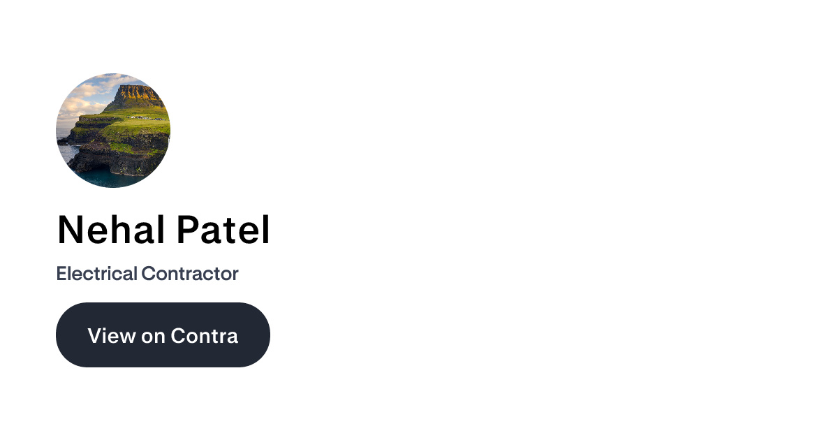 Nehal Patel - Electrical Contractor | Contra