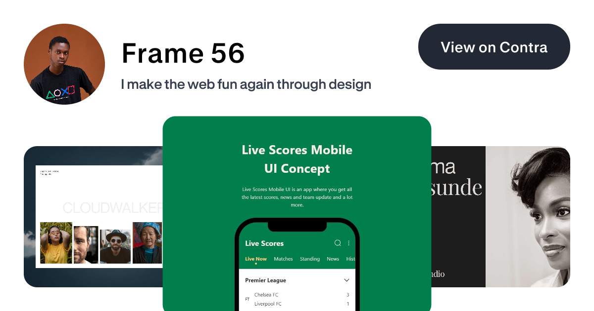 Frame 56's Work | Contra