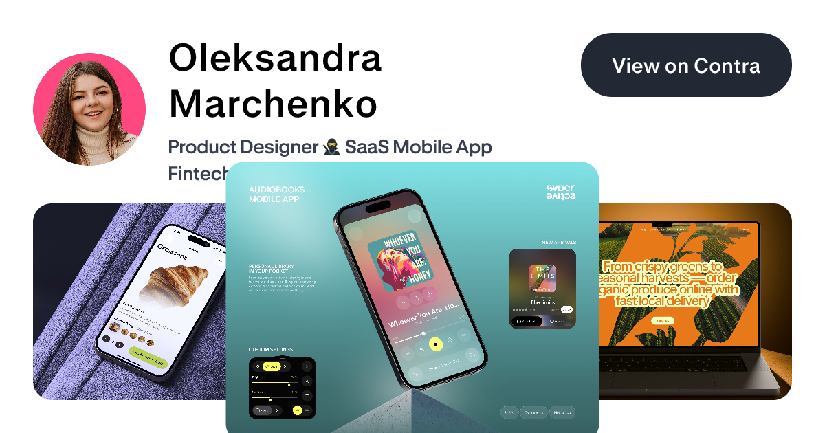 Oleksandra Marchenko - CEO & Art Director | Contra