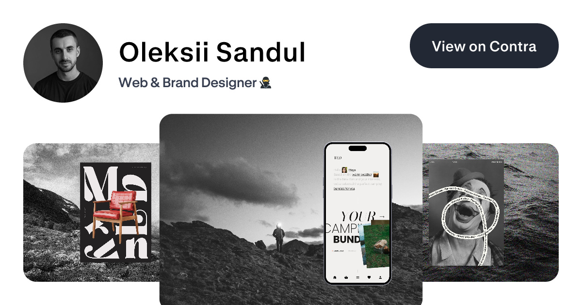 Oleksii Sandul - Framer Designer | Contra