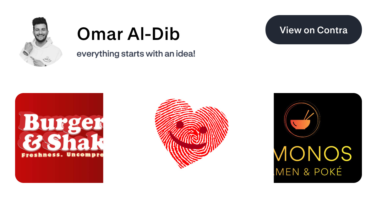 Omar Al-Dib - Brand Designer | Contra