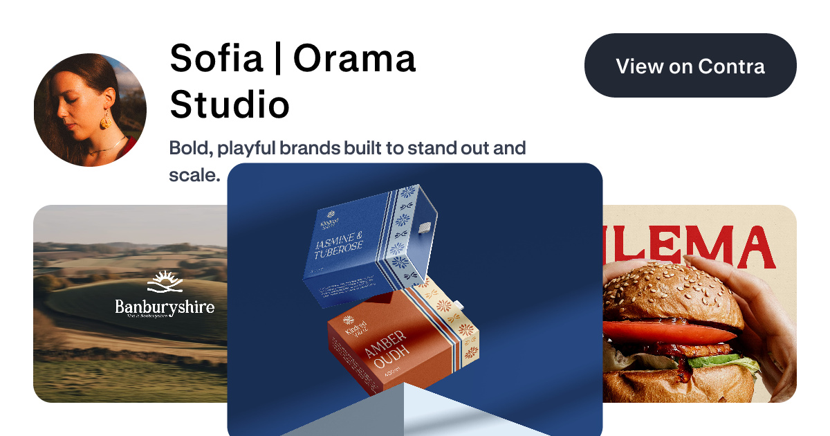 Sofia | Orama Design Studio - Brand Designer | Contra