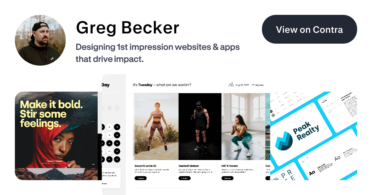 Greg Becker - Art Director | Contra