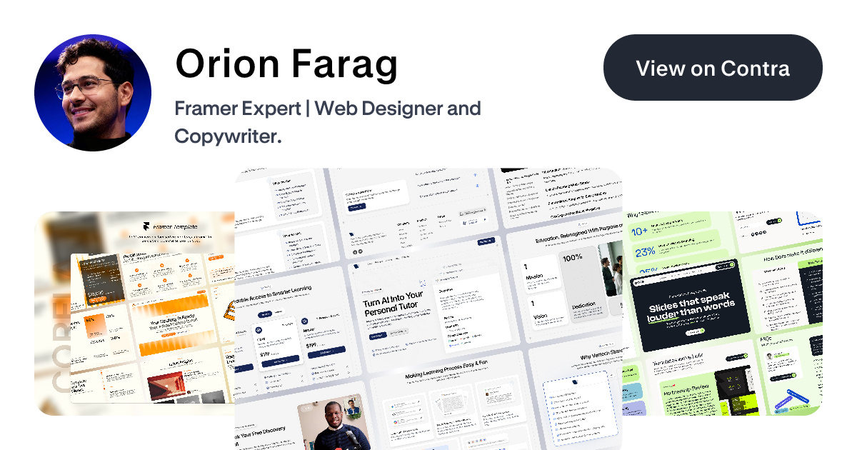Orion Farag 's Work | Contra