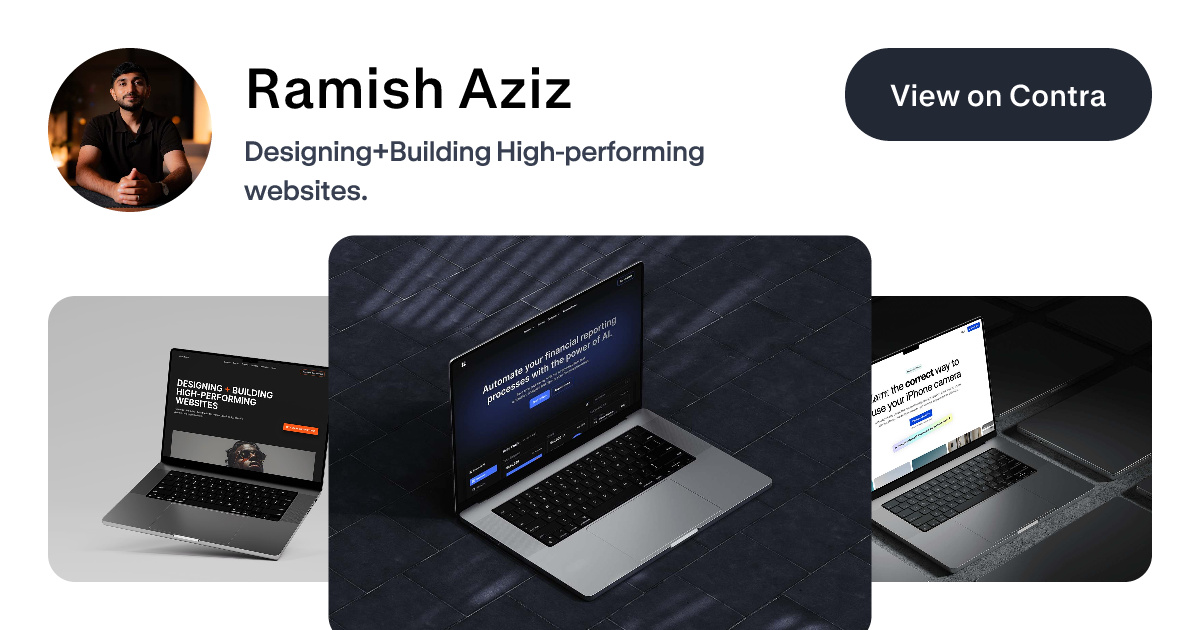 Ramish Aziz's Work | Contra