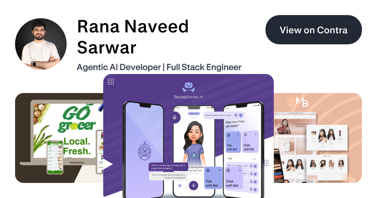 Rana Naveed Sarwar's Work | Contra
