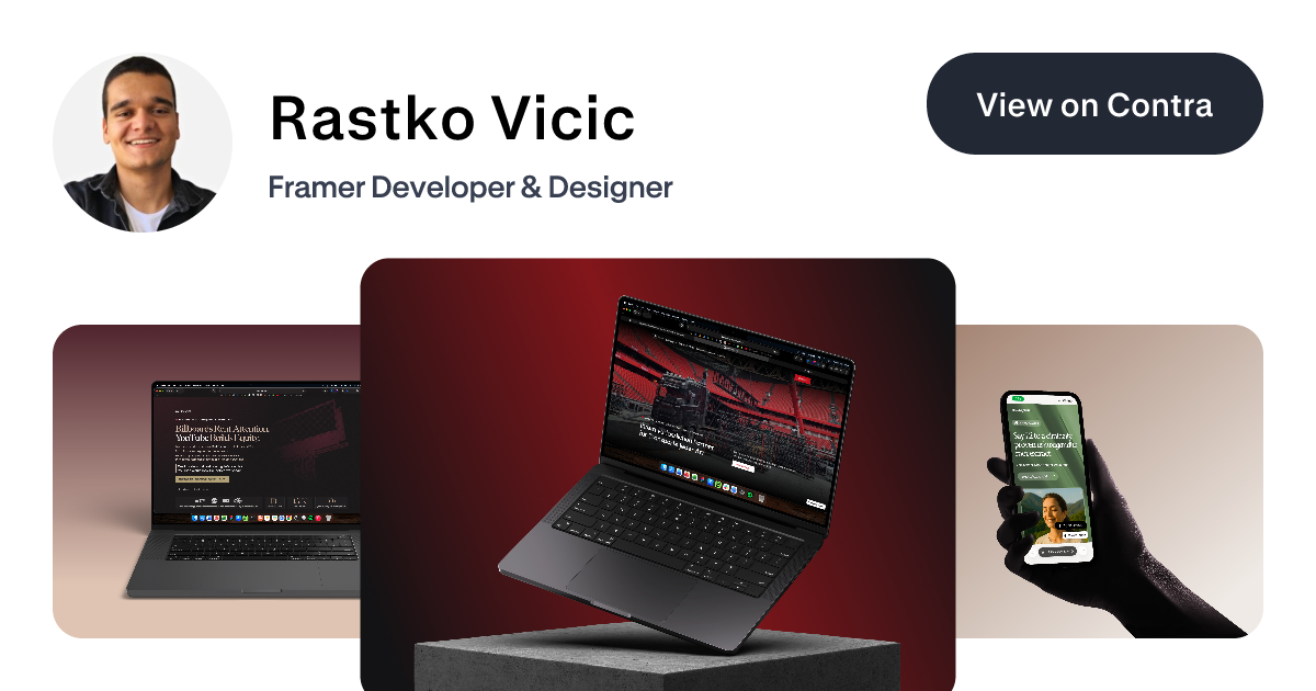 Rastko Vicic's Work | Contra